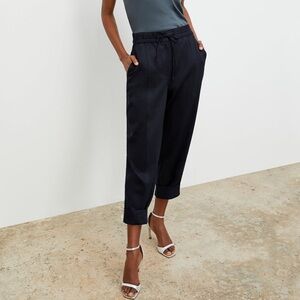 MM Lafleur The Shane High Rise Blue/Black Cropped Pants